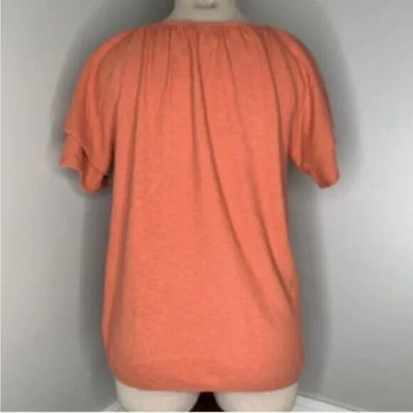 Madewell Texture & Thread Tiered-Sleeve Top Size Small - Picture 5 of 11